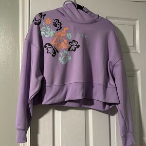 Nike dri fit crop hoodie
